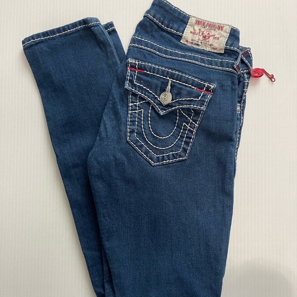 True religion skinny mid rise size 28
